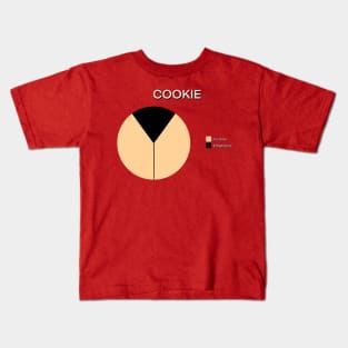 Cookie Pie Chart - How Much Fortune is in Your Cookie? Kids T-Shirt